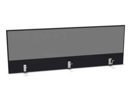 opzetpaneel,v. bureau,aanbouw achter,B 1600mm,CC-zwart,BN8078-grijs