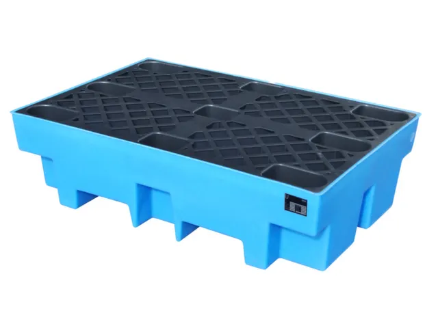 Opvangbak 2X 200L Pe H X B X D 330X 1220X 820Mm Pe-Pallet