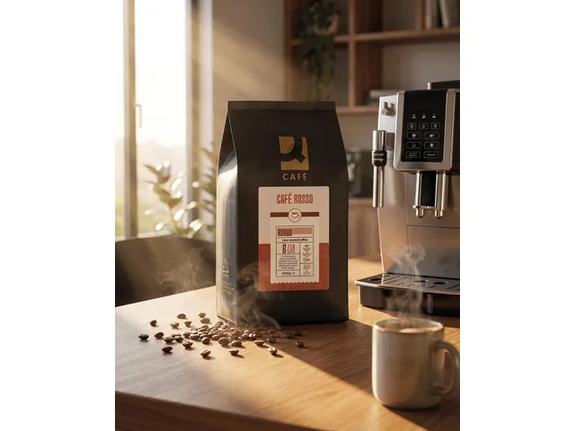 Q-Connect Koffiebonen Café Rosso 1 kg 65% Arabica Blend