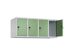 opzetkast,v. locker,4vak.,vak B 300mm,HxBxD 500x1200x500mm