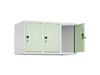 opzetkast,v. locker,3vak.,vak B 300mm,HxBxD 500x900x500mm,draaigrendel - 1