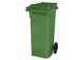 poubelle,80l,HxlxP 930x445x520mm,couvercle vert,corps PE vert,2roues