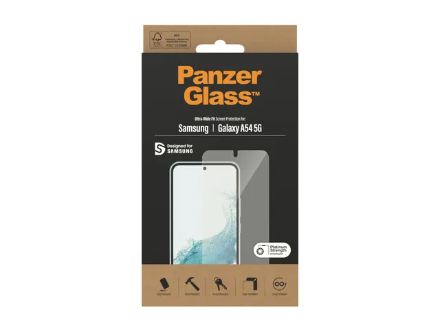 PanzerGlass Screen Protector Samsung Galaxy A54 5G | Ultra-Wide Fit