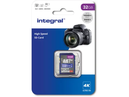 Geheugenkaart Integral SDHC-XC 32GB High Speed