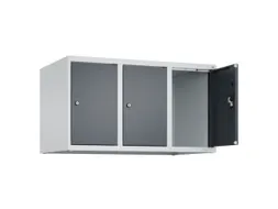 opzetkast,v. locker,3vak.,vak B 300mm,HxBxD 500x900x500mm,cilinderslot