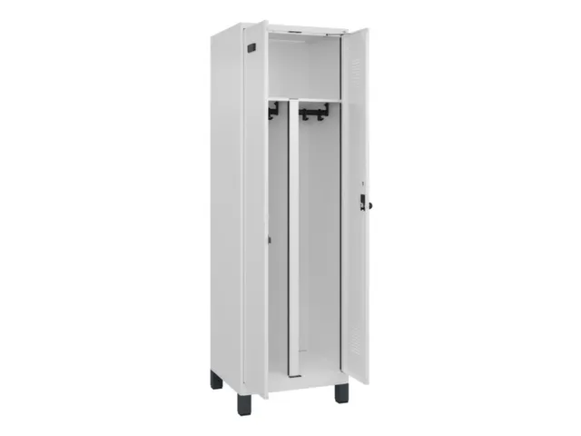 PBM-locker,HxBxD 1950x600x500mm,2vak,vak B 300mm,draaigrendel