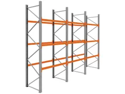palletstelling,basis+2xaanbouw,HxBxD 3990x5875x1100mm,vakl. 3000kg