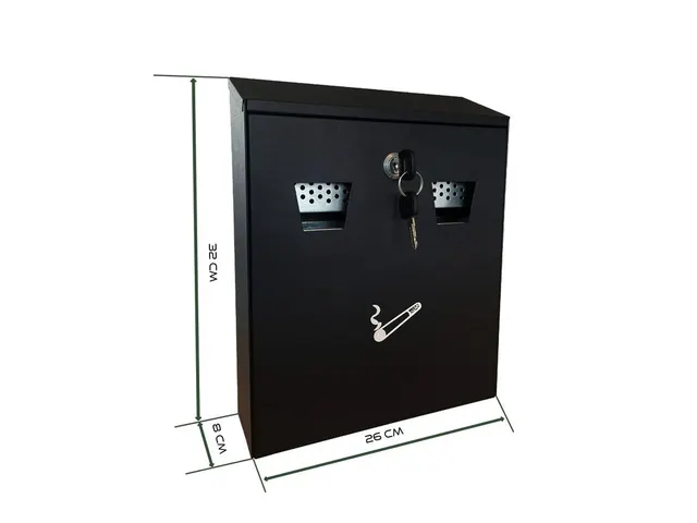 Wandasbak Zwart met binnenemmer