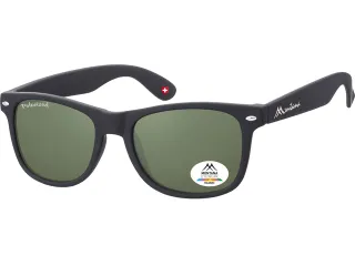 Zonnebril Montana met groen G15 gepolariseerd glas zwart - 2