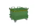 mini-bodemklepcontainer,HxLxB 625x600x800mm,0,13m³,inrijbeugel,staal