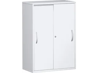 schuifdeurkast,HxBxD 1150x800x430mm,decor romp wit,decor front wit - 1