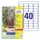 Etiket Avery L7781-25 45.7x25.4 transparant 1000st