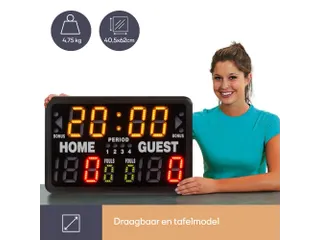 Scorebord/Sporttimer 62x40,5x27,5cm - 11