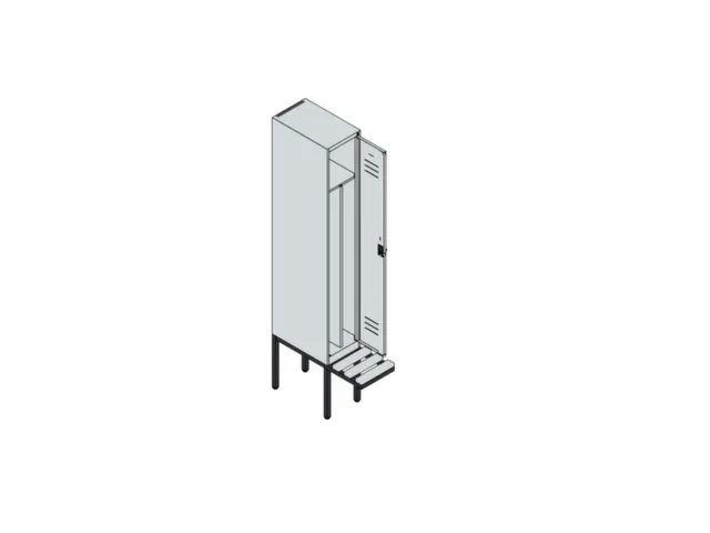 locker voor scheiding van kleding,HxBxD 2120x300x815mm,1vak