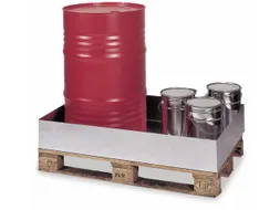 Palletopzetbak 2x 200l Opvangvol. 210l Staal 240x 1250x 820mm Verzinkt