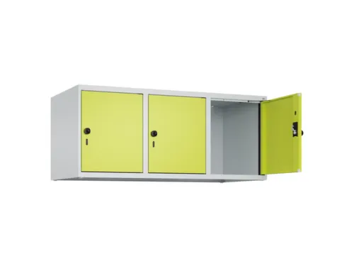 opzetkast,v. locker,3vak.,vak B 400mm,HxBxD 500x1200x500mm