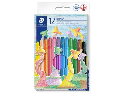 Waxpotlood Staedtler Norix twister set 12 kleuren