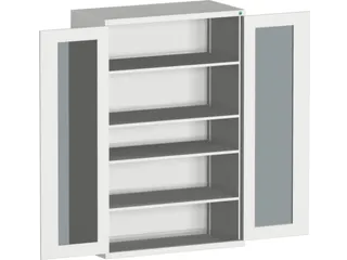 systeemkast,HxBxD 2000x1300x525mm,4xStalen bodem,5-punts sluitsysteem - 2