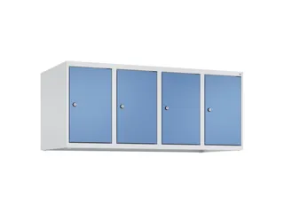opzetkast,v. locker,4vak.,vak B 300mm,HxBxD 500x1200x500mm,vleugeldeur - 1