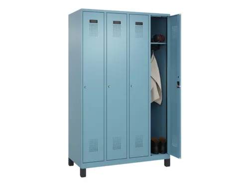 locker,HxBxD 1950x1200x500mm,4vak,vak B 300mm,cil.-slot,voeten