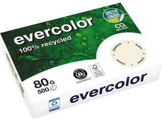 Evercolor gekleurd Gerecycleerd Papier A4 Ivoor - 1