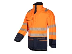 Parka Sioen 7330 Torvik orange fluo/bleu marine Taille XL