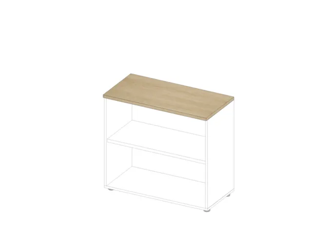 kantoorstelling,HxBxD 815x900x450mm,1xhouten vloer,2ordnerhoogtes