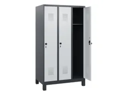 schoollocker,HxBxD 1630x900x500mm,3vak,vak B 300mm,draaigrendel,voeten