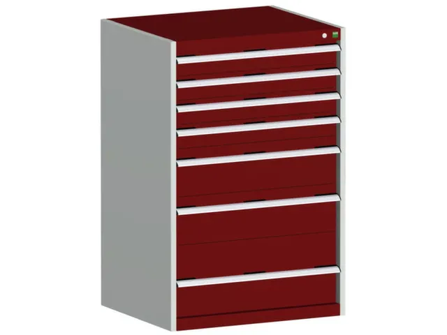 ladekast 1200x800x750mm 7laden zware lasten RAL7035 front RAL3004