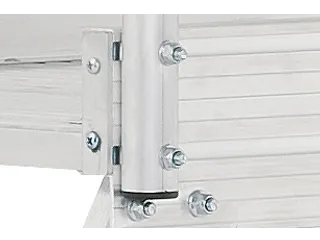 bordestrap,bordes H 0,73m,3treden,aluminium,wielen - 5