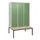 locker met bank,HxBxD 1950x1200x815mm,3vak,vak B 400mm,cil.-slot