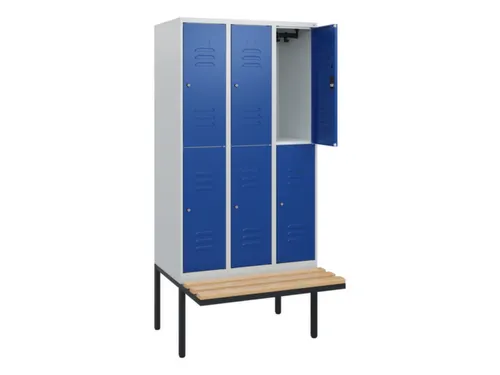 Dubbeldekse dekenkist,HxBxD 1950x900x815mm,3x2vak.,vak B 300mm