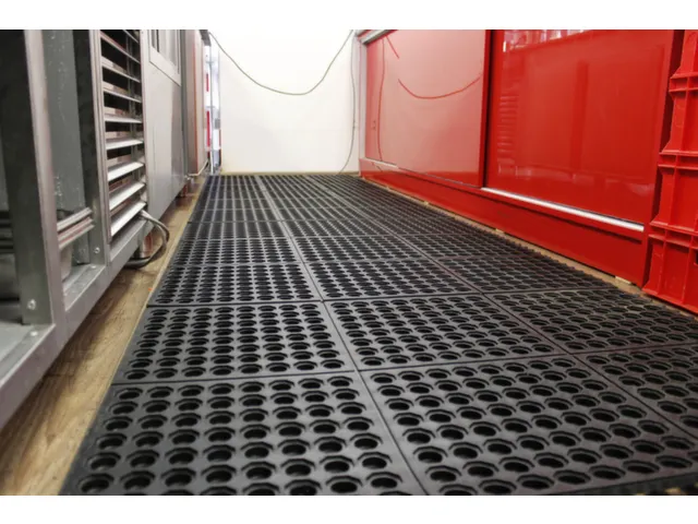 werkplek-vloerbedekking,modulesysteem,LxB 900x900mm,nitril,zwart