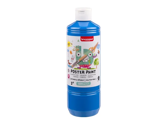 Gouache Bruynzeel flacon 500ml bleu clair