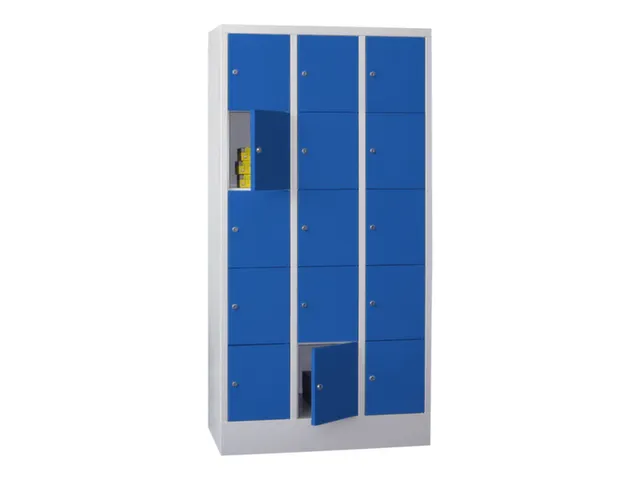 armoire multicases,HxlxP 1850x900x500mm,RAL7035,face avant RAL5010