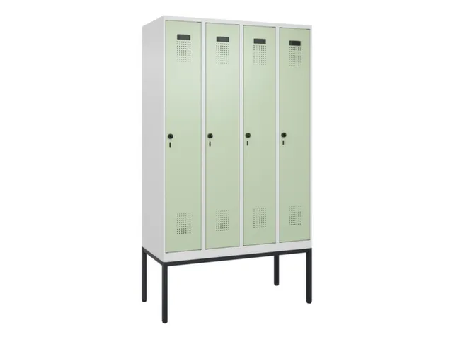 locker voor scheiding van kleding,HxBxD 2120x1200x500mm,4vak