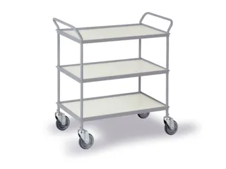 Universele Wagen 150kg Lxb 785x425mm 3 Etages Met Beugel Zilvergrijs - 2