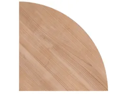 koppelelement voor bureau,90 °,HxBxD 740x800x800mm,blad notenboom,ron