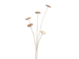 Festival kapstok 5 haken 187 cm wit met parapluhouder - 2
