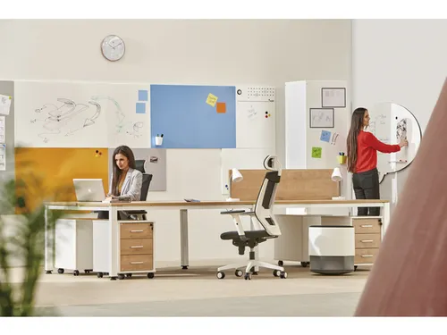 Whiteboard Rocada Skincolour 75x115cm oranje gelakt