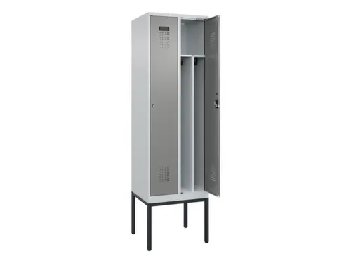 locker voor scheiding van kleding,HxBxD 2120x600x500mm,2vak