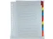 Tabblad karton A4 Assorti 12-delig 11-gaats Index