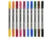 Viltstiften Eberhard Faber duo 0,8+1-3mm assorti etui à 10stuks