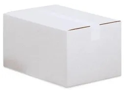 Verzenddoos enkele golf 3 mm wit 305 x 220 x 80 mm