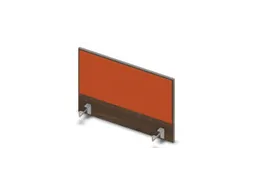 opzetpaneel bureau aanbouw zijkant 800mm Bruin Hickory BN3012-oranje
