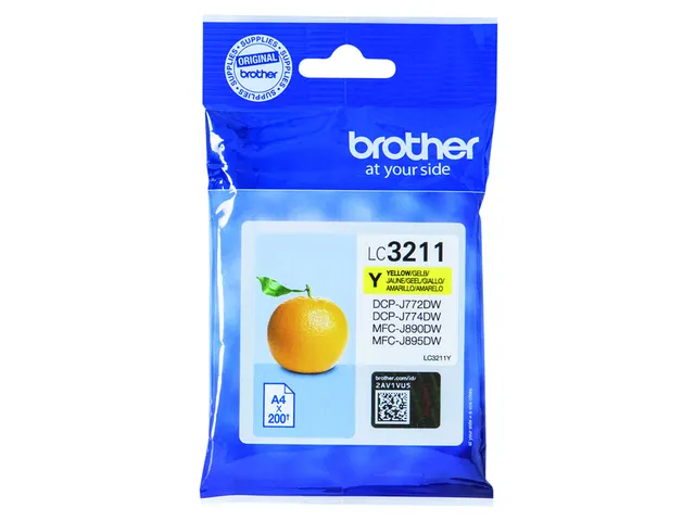 Inktcartridge Brother LC-3211 geel
