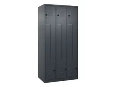 Z-garderobekast,HxBxD 1850x900x500mm,vak B 150/300mm,draaigrendel