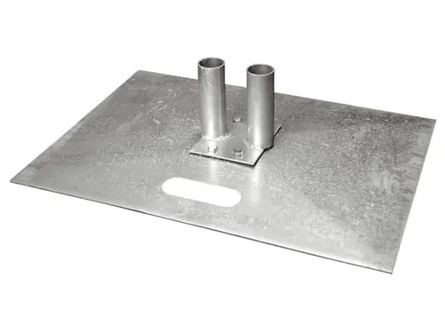voetplaat,v. mobiel hek,HxBxD 185x700x500mm,met draaggreep