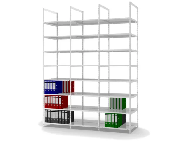 dossierstelling,aanbouwveld,HxBxD 2900x750x600mm,vaklast 90kg