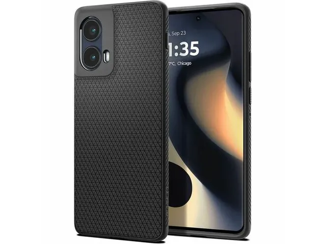 Spigen Case ACS08685 Motorola Edge 2024 Liquid Air Mat Zwart